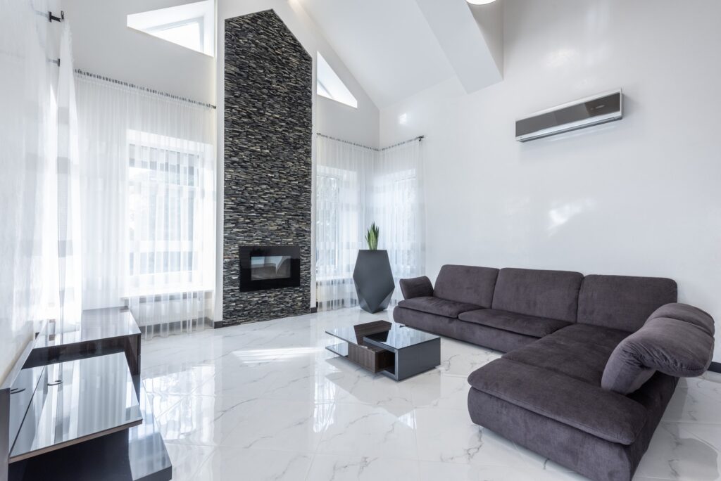 Klimaanlage in einem Luxus-Wohnzimmer